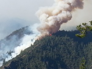 Fire over the ridge