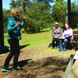 Public meetings were central to the SNAMP project. Kim Rodrigues leads an April 2013 workshop. PHOTOS: Shufei Lei