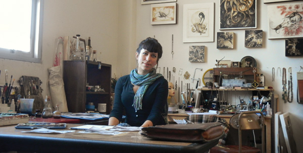 Harrower in her West Berkeley studio.