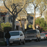 About a mile a way, a block of King Street near Adeline has a lush canopy.