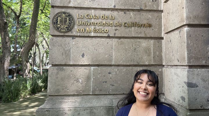 Magaly at the University of California House in Mexico City