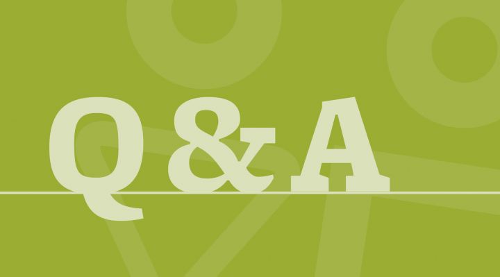 Q&A abstract graphic