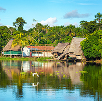 Rebecca Shaw spent a year living aboard a raft on the Amazon River. PHOTO: Adobe Stock