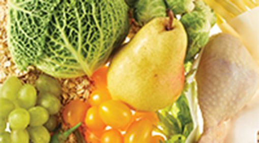 An array of fruits and vegitables