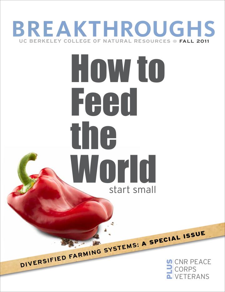 The Fall 2011 issue of breakthoughs features a story on how to feed the world