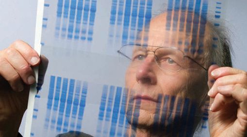 Buchanan in his lab in 2011. 