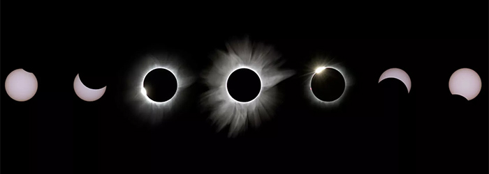 Why does the solar eclipse move west to east?