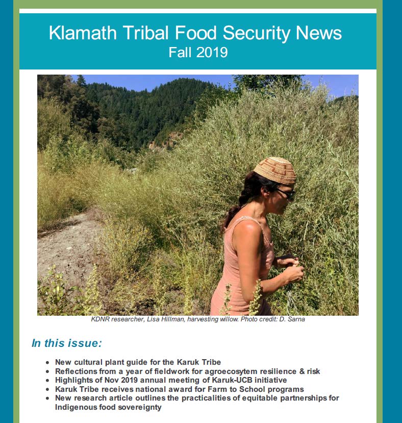 Thumbnail of top of fall 2019 (December) Food Security newsletter