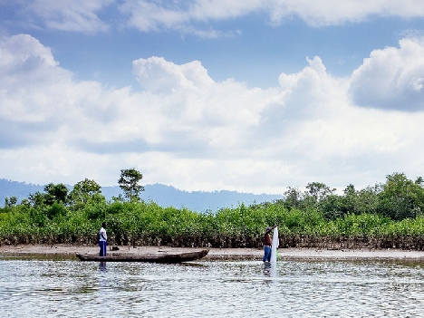 Fishermen in columbia