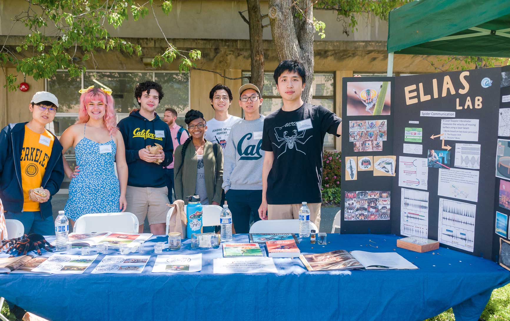A group of students in Cal gear.