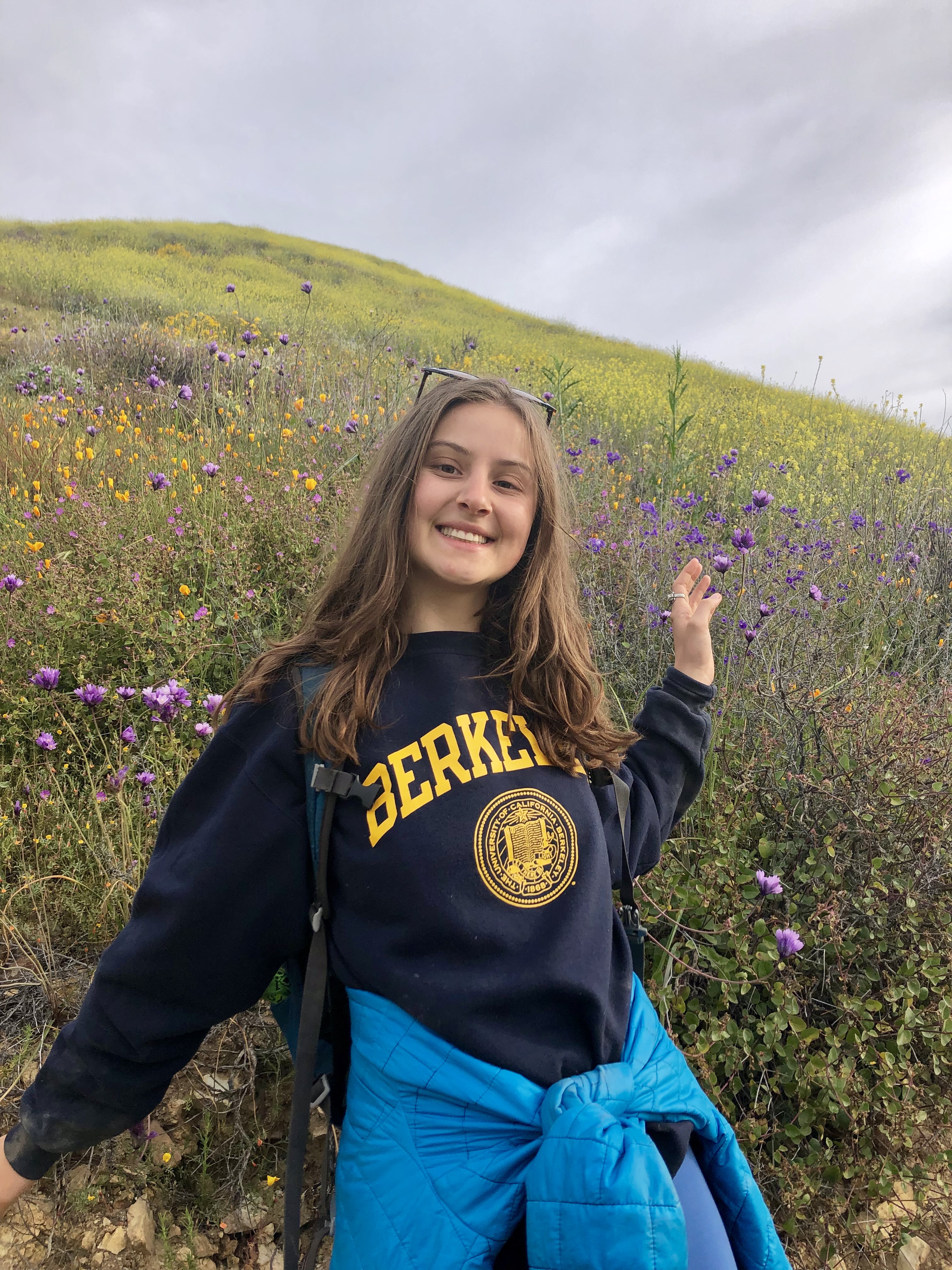 Ella Griffith standing in a field