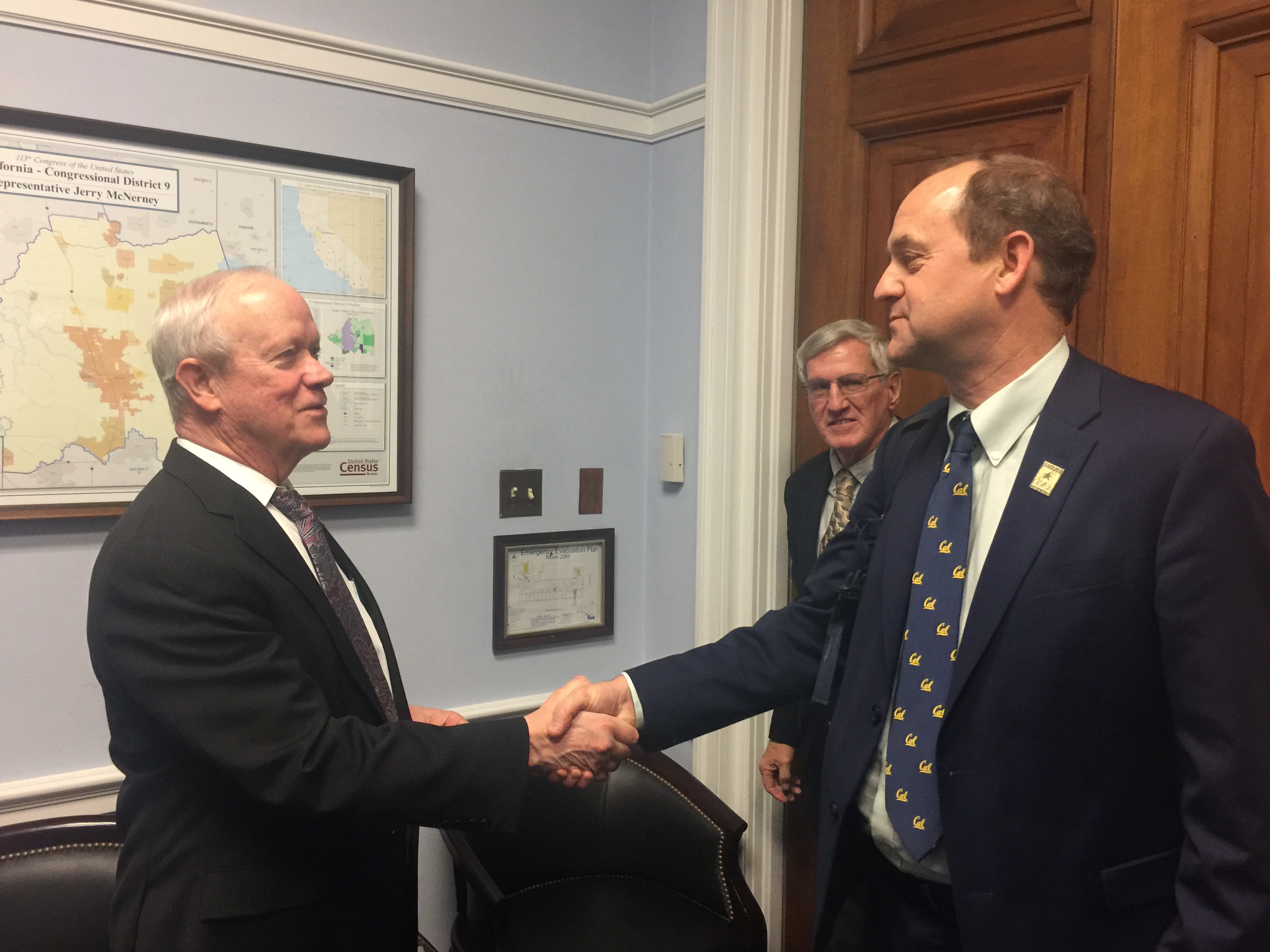 Meeting Congressman JERRY McNerney (D-CA) in his office 