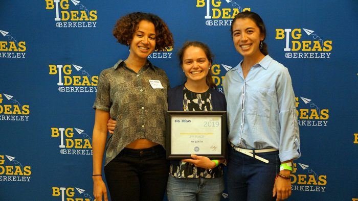 Cara Nolan, Jennifer Liu, and Tamer Saunders at the Big Ideas awards ceremony event