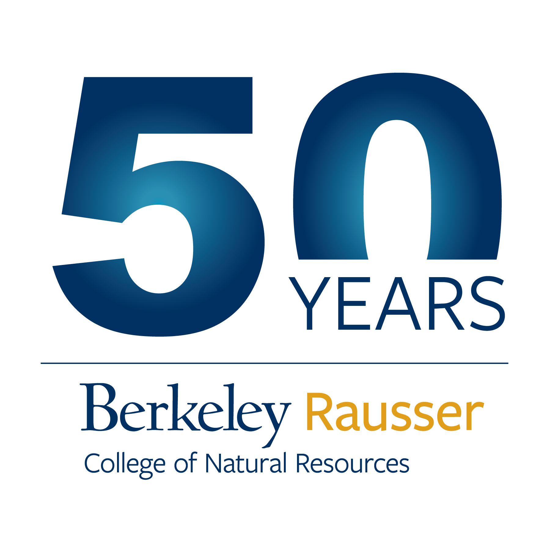 Rausser College's 50th anniversary logo