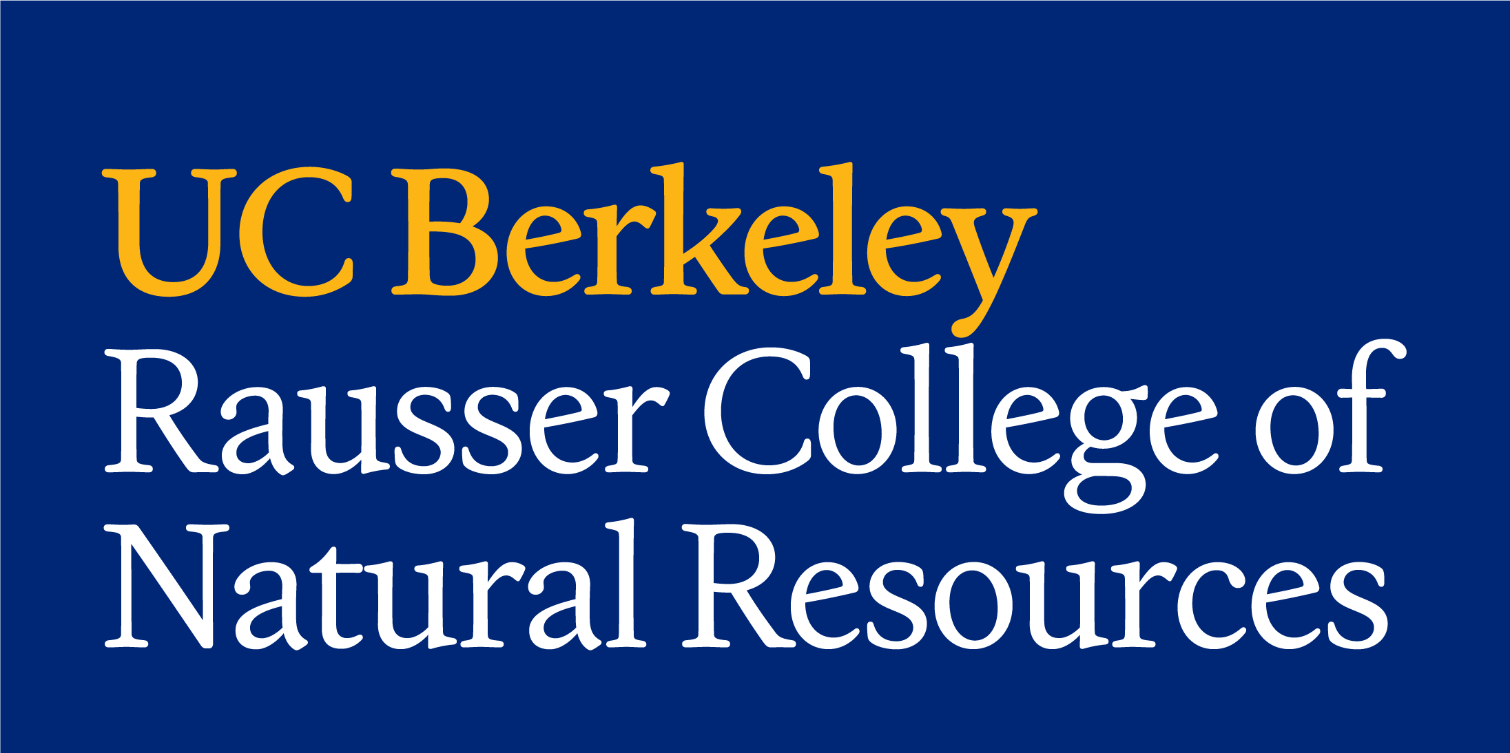 Logo: UC Berkeley Rausser College of Natural Resources 