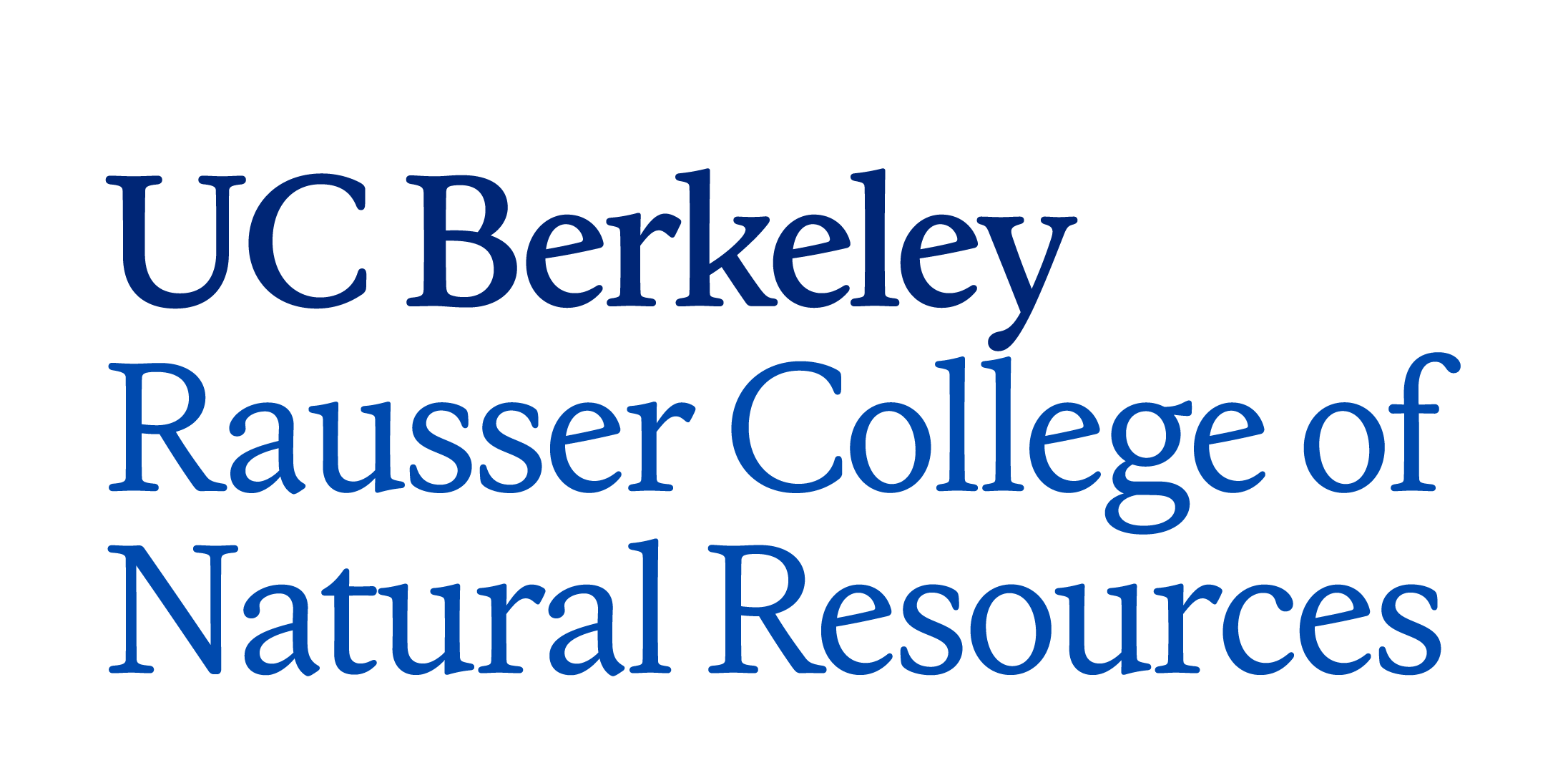 Logo: UC Berkeley Rausser College of Natural Resources 