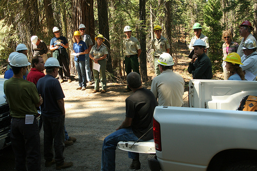 SNAMP participants holding on-site discussions