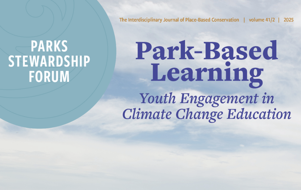 A screenshot of part of the Parks Stewardship Forum cover