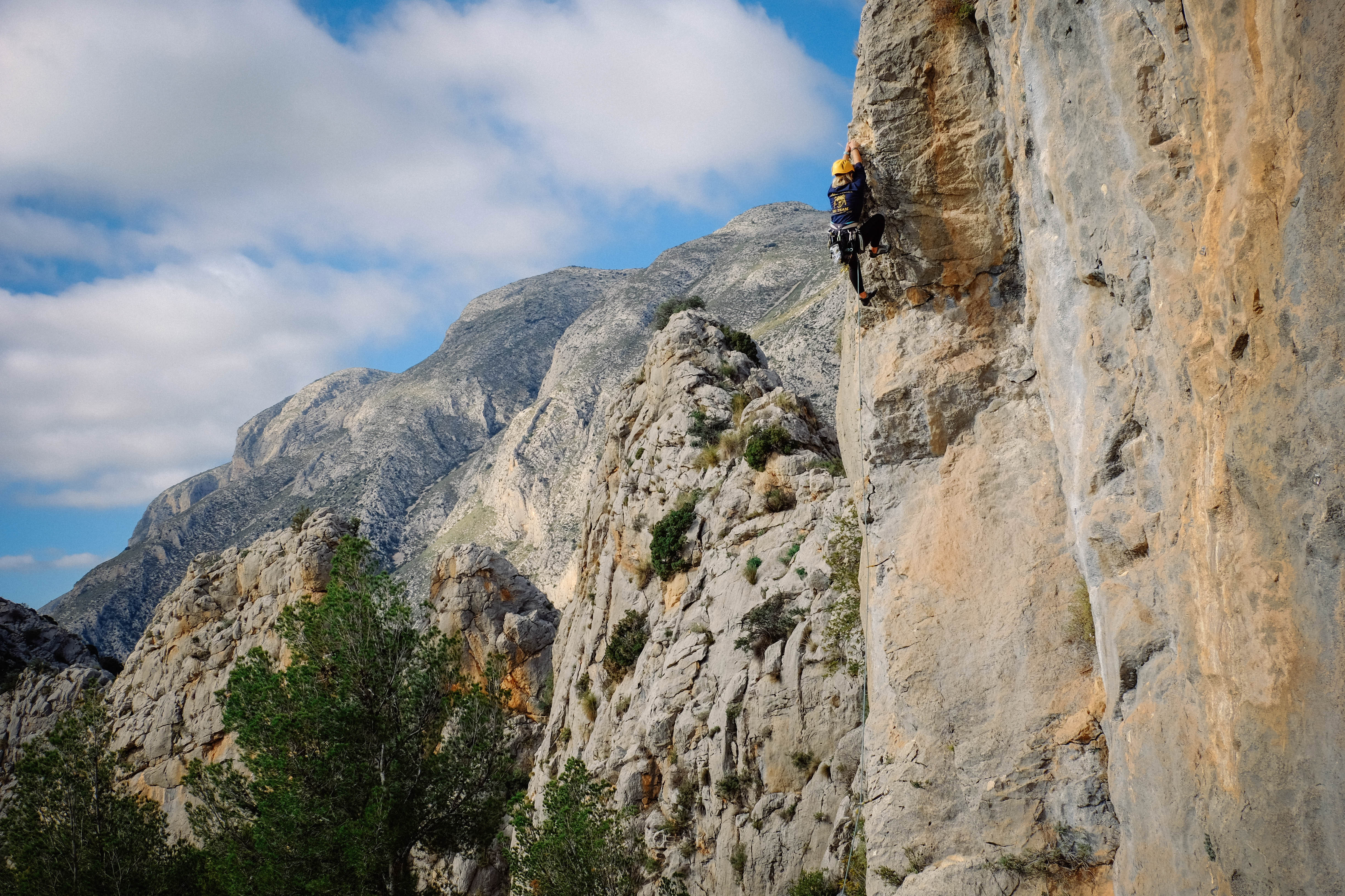 Brooke Maushund rocking climbing