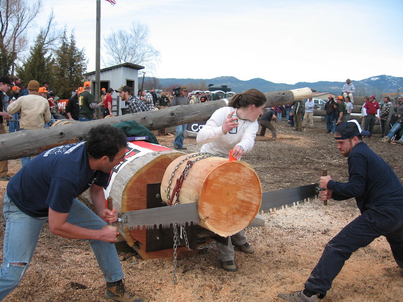 Forestry Club students participate in logging sports competition