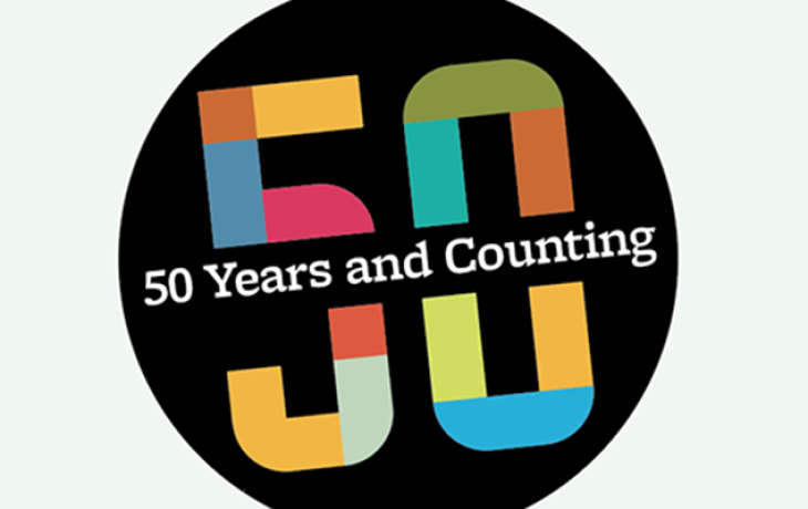 A logo that says "50 Years and Counting"