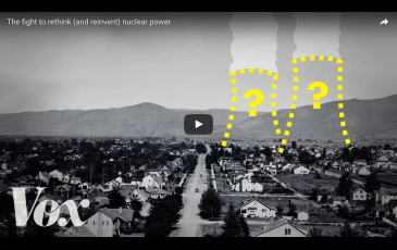 Screenshot of a Vox video on nuclear energy