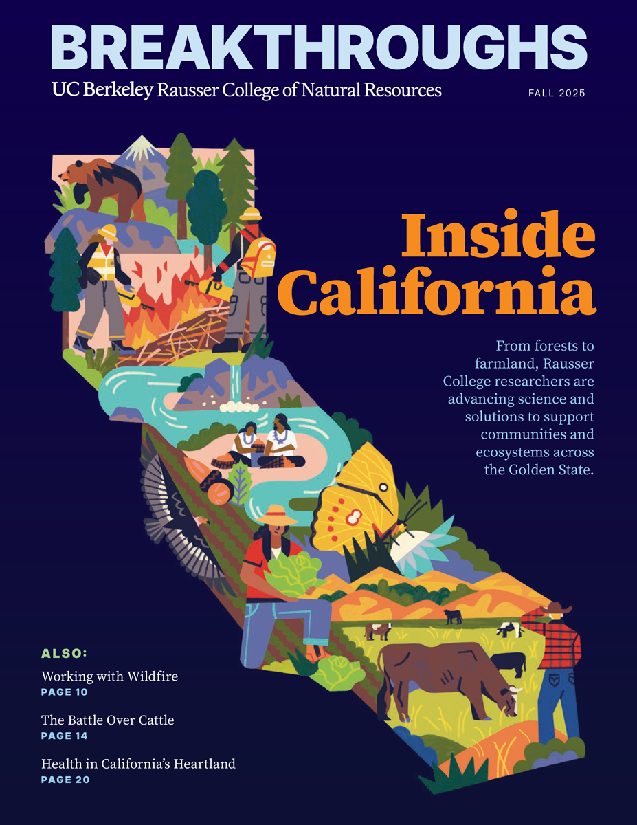 A cover of the Fall 2025 issue of Breakthroughs magazine.