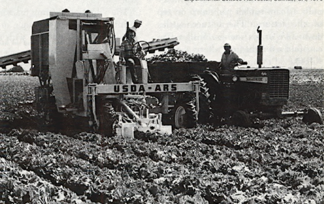 a historical image of farm equipment