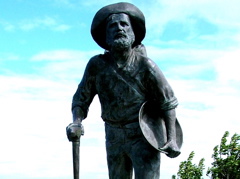 Goldrush Digger statue