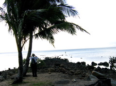 Jetty ruins from World War II