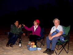 Cold supper on the beach